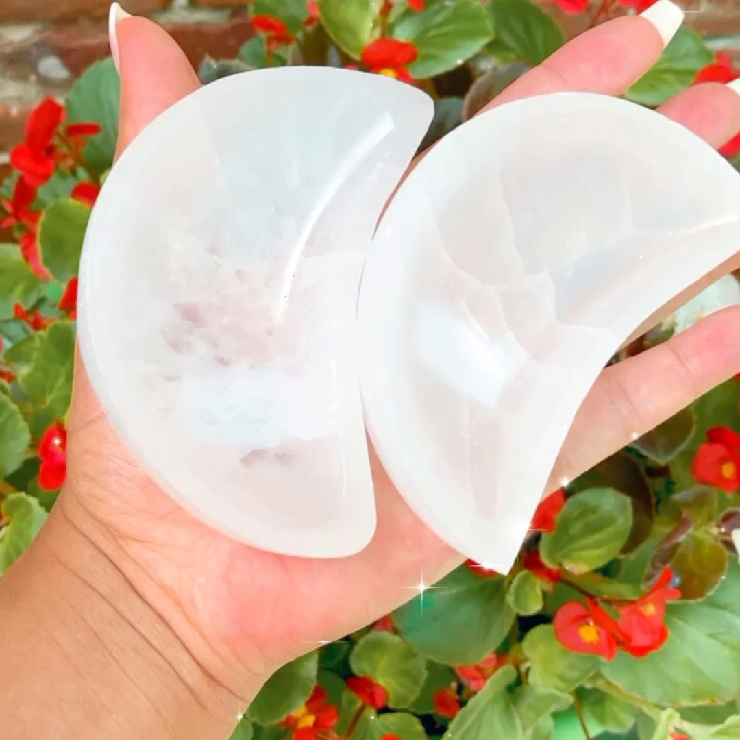 Selenite Moon š Bowls | Accessories