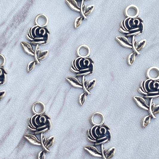 Silver Rose 🌹 | Charm